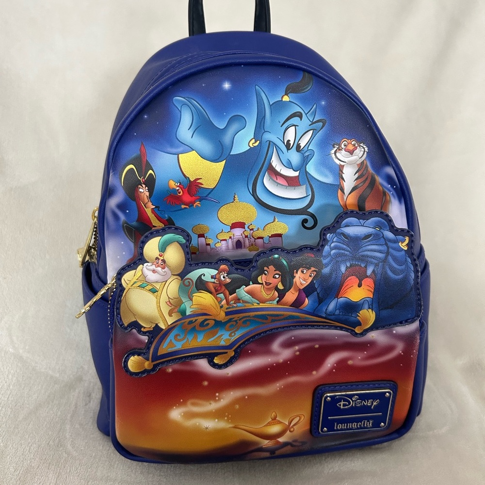 Loungefly Disney Aladdin Blue Backpack | 30th Anniversary Backpack